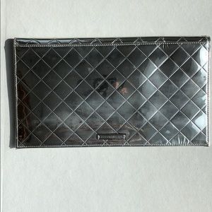 NWT BCBG Maxazria Suri Silver Evening Clutch
